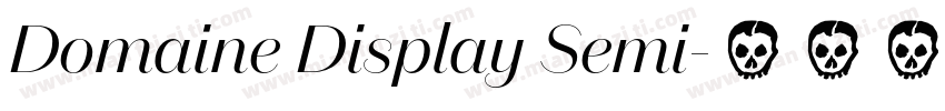 Domaine Display Semi字体转换
